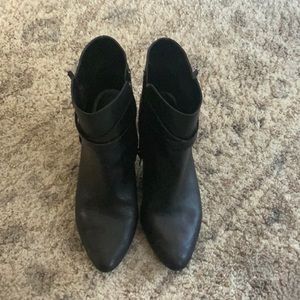 Black Ralph Lauren heeled boots